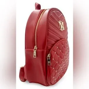 BADGLEY MISCHKA Red And Gold Pocket Studded Backpack s-l400.jpg main image 3